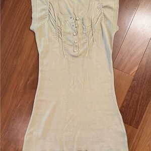 Women's Beige Knit sweater dress